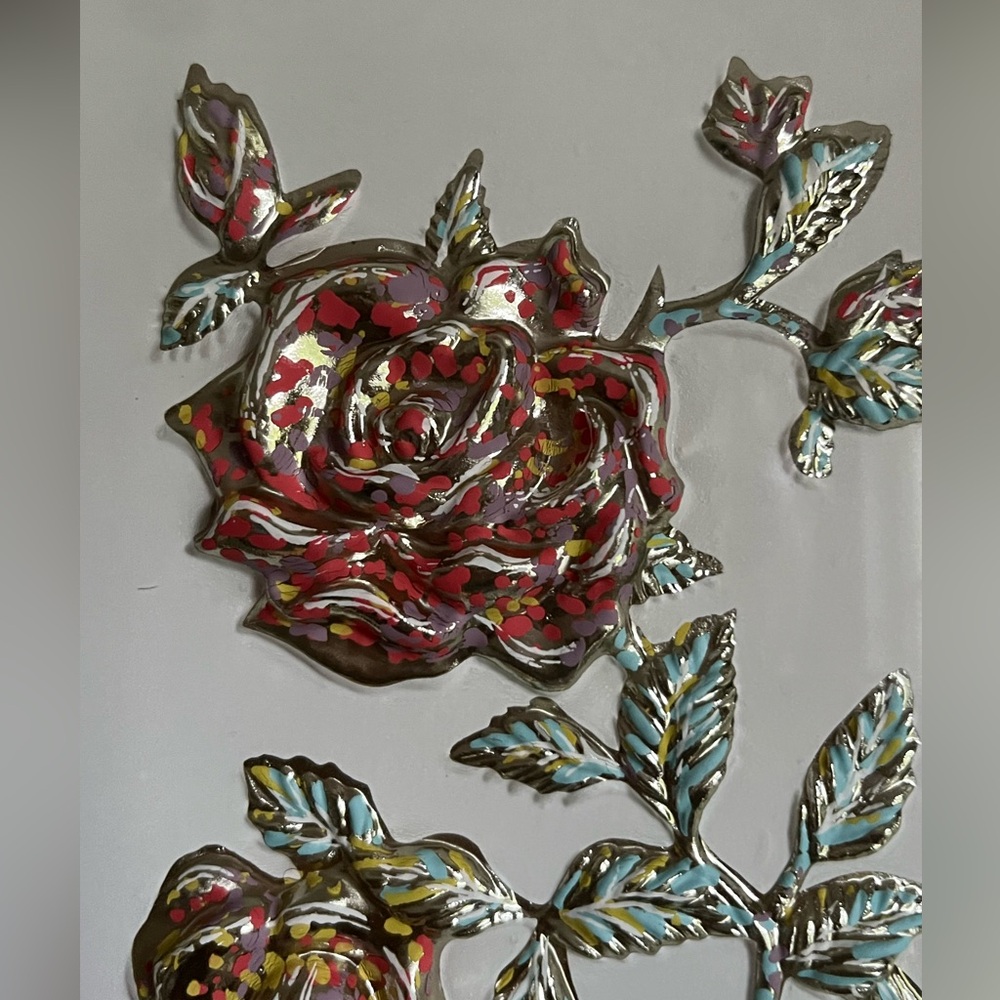 Vintage Metalcraft Four Seasons Framed Metal Wall Art Spring Summer Set Of 2 - Picture 7 of 13